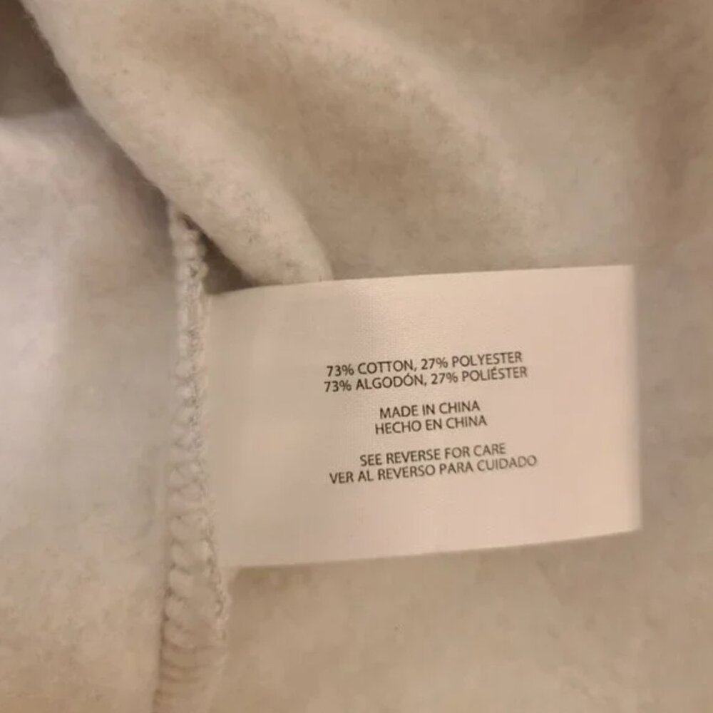 GAP 1969 GRAY LIGHTWEIGHT FLEECE HOODIE - XL - Picture 8 of 8